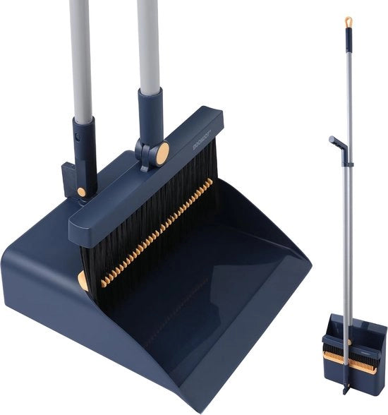 Set di spazzola e pennello a manico lungo per la pulizia di interni e esterni, combinazione di spazzola e pennello con impugnatura da 14 cm