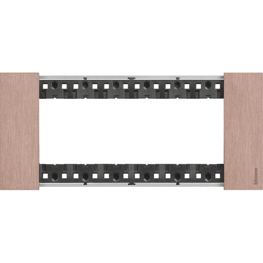 Placca Bticino Living Now 6 moduli colore Rame KA4806ZM