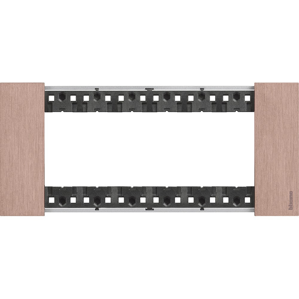 Placca Bticino Living Now 6 moduli colore Rame KA4806ZM