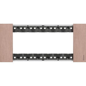 Placca Bticino Living Now 6 moduli colore Rame KA4806ZM