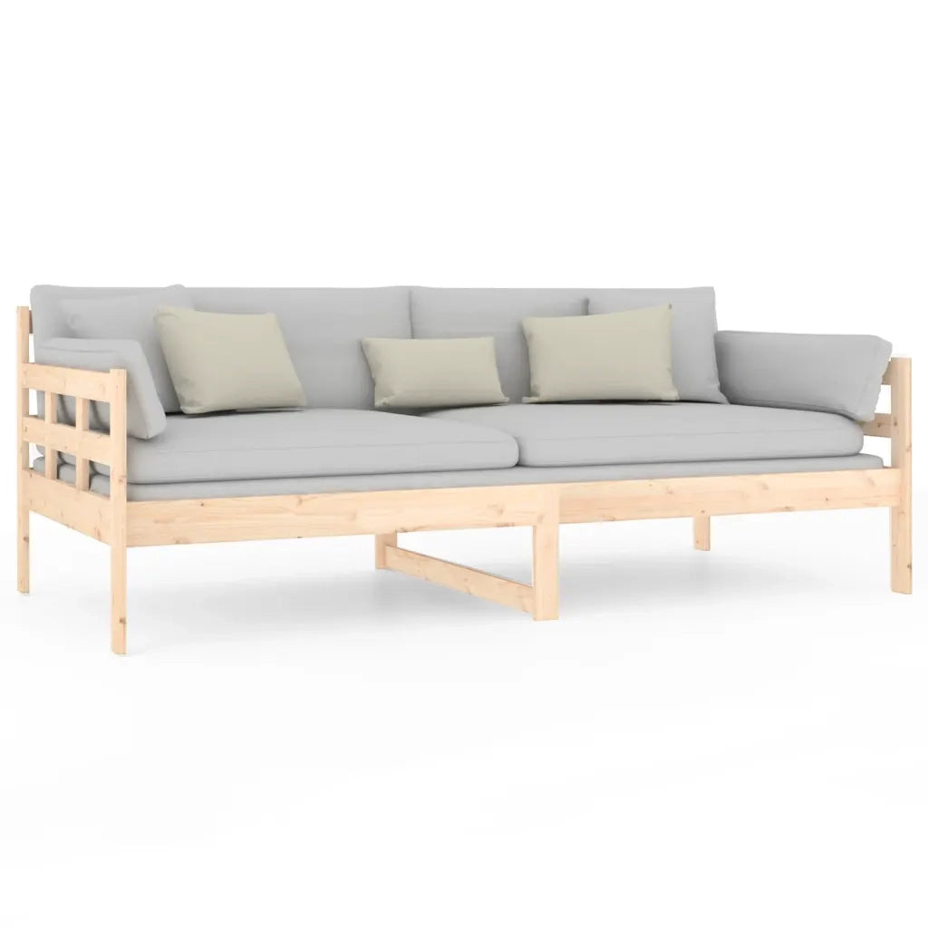 Letto singolo | Letto per adulti | Dormeuse in Legno Massello di Pino 90x190 cm
