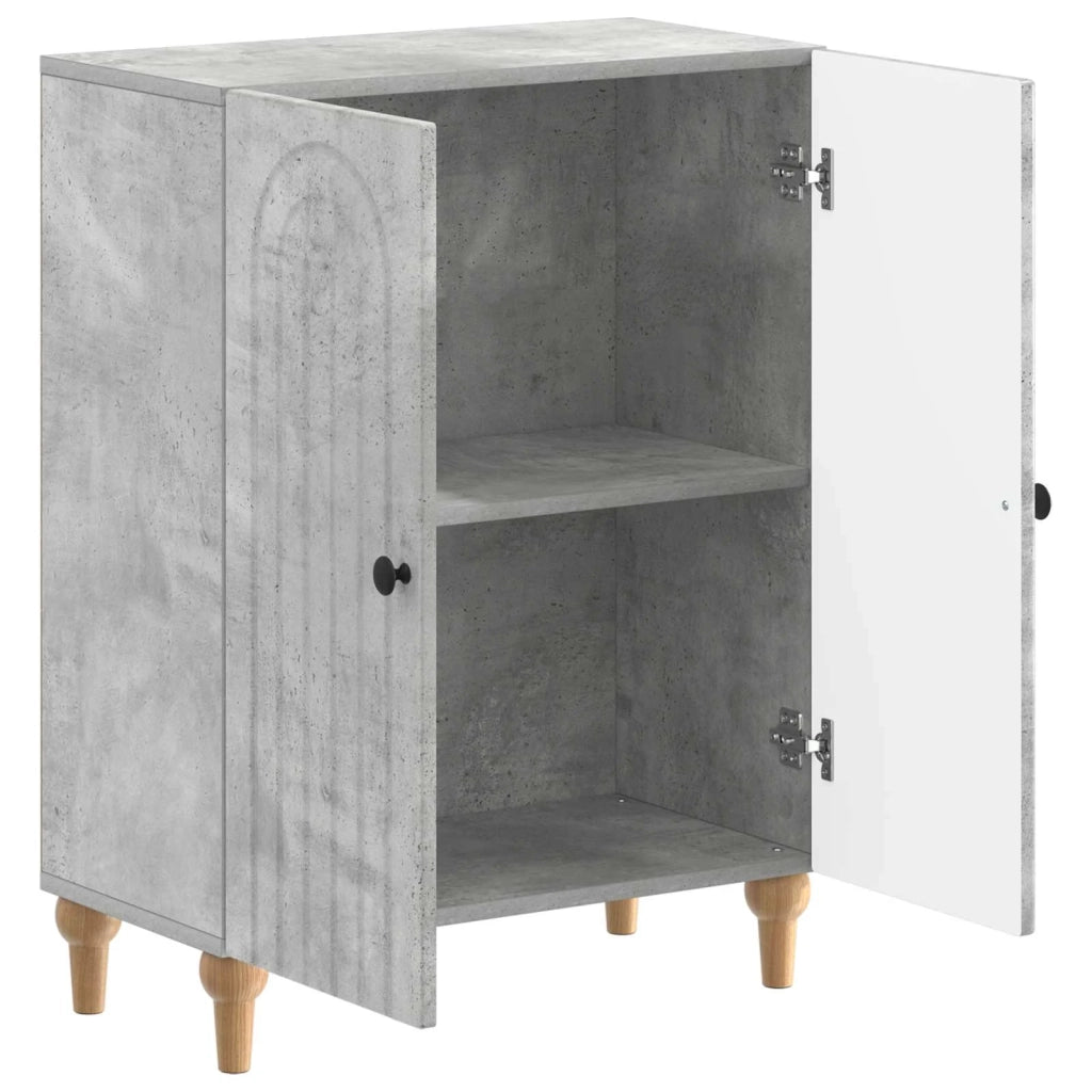 Mobiletto da Bagno ALKMAAR Grigio Cemento 59,5 x 31 x 80 cm 896178