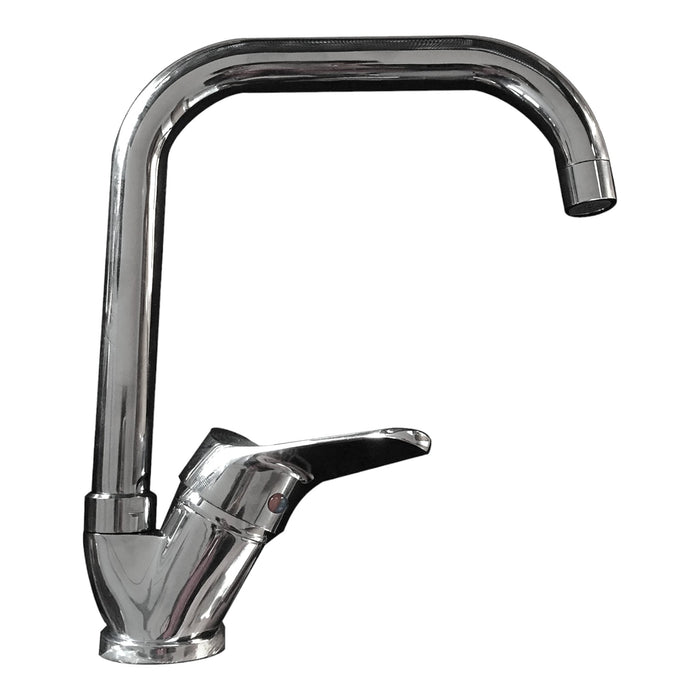 Rubinetto miscelatore cucina canna squadrata a ponte