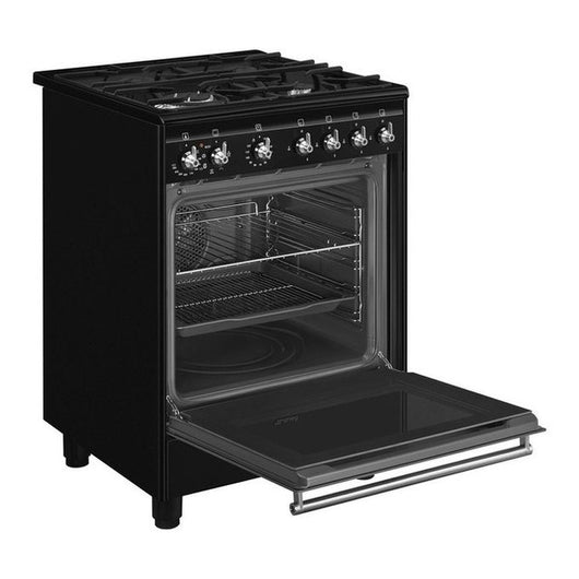 Smeg Concert CX61GMBL cucina Elettrico Gas Nero