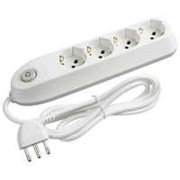 bticino Poker prolunghe e multiple 1,5 m 4 presa(e) AC Interno Bianco