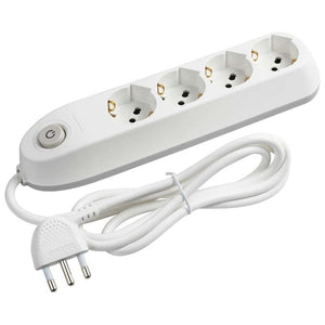 bticino Poker prolunghe e multiple 1,5 m 4 presa(e) AC Interno Bianco
