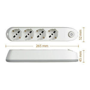 bticino Poker prolunghe e multiple 1,5 m 4 presa(e) AC Interno Bianco