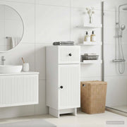 Mobiletto da Bagno EDE Bianco Lucido 30 x 31 x 80 cm 895949
