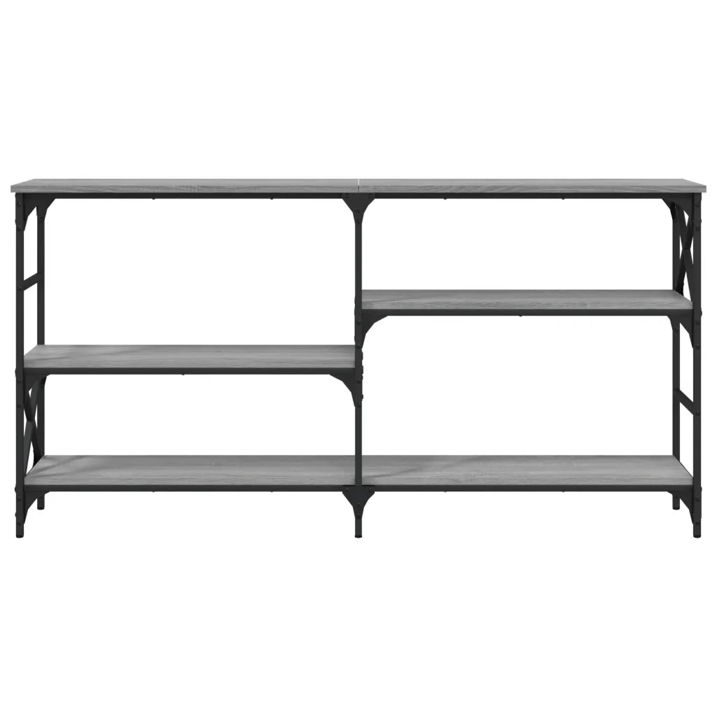 Tavolo Consolle Grigio Sonoma 150x29x76,5 cm Legno Multistrato 835472