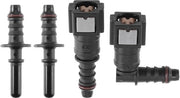Connettore di combustibile rapido - 1/4" a 5/16" - Nylon di alta qualità - Duraturo - Resistente alla corrosione - Incluso O-ring - Connettori di tubo