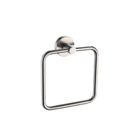 Porta salviette ad anello in acciaio serie steel - fissaggio ad incollo o con viti