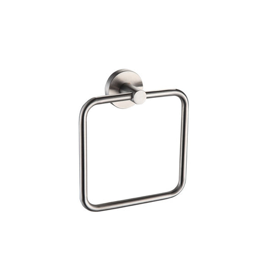 Porta salviette ad anello in acciaio serie steel - fissaggio ad incollo o con viti