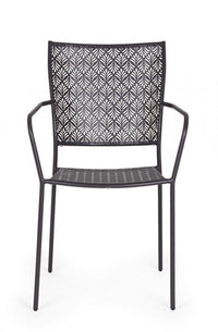 Sedia da Giardino 54x55x89h cm con Braccioli Lizette Antracite