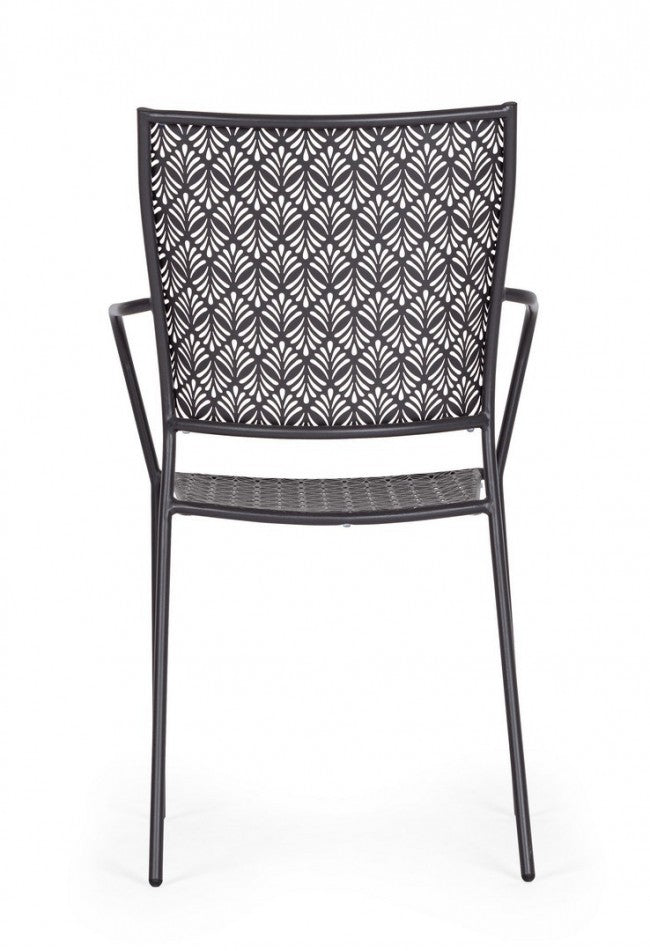 Sedia da Giardino 54x55x89h cm con Braccioli Lizette Antracite