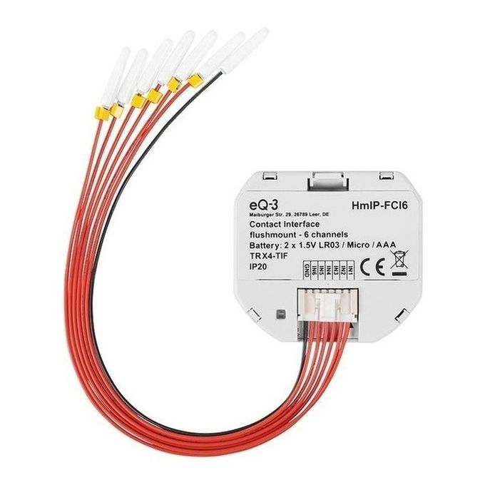 Homematic IP HmIP-FCI6 interruttore della luce Bianco