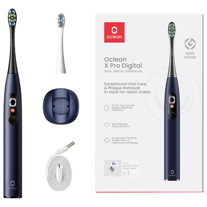 Oclean Spazzolino Elettrico X Pro Tecnologia Avanzata Colore Blu