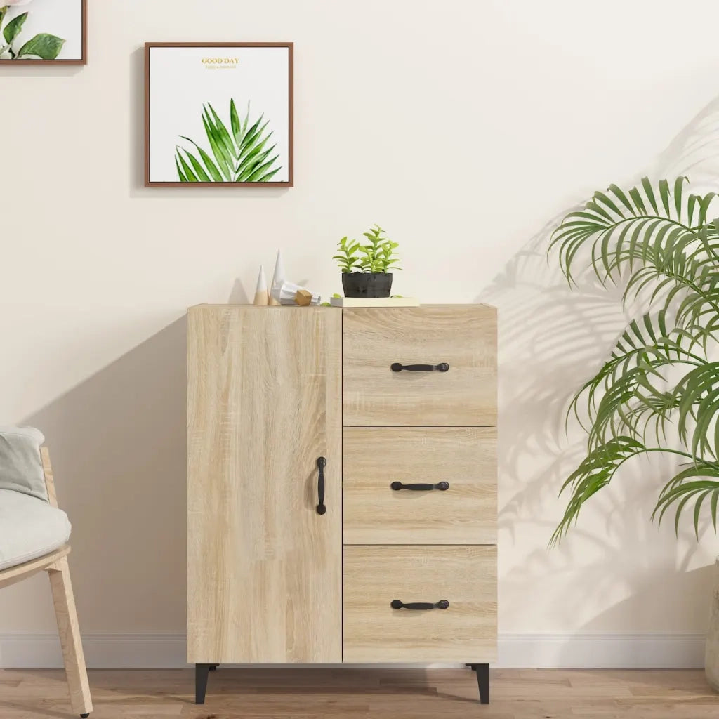 Credenza Rovere Sonoma 69,5x34x90 cm in Legno Multistrato cod mxl 19247