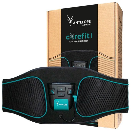 Beurer Antelope Corefit, Cintura Addominale Unisex Adulto, Nero, Turchese