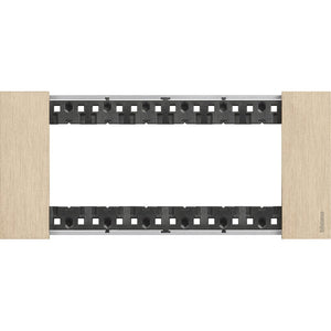 Placca Bticino Living Now 6 moduli colore Oro KA4806ZW