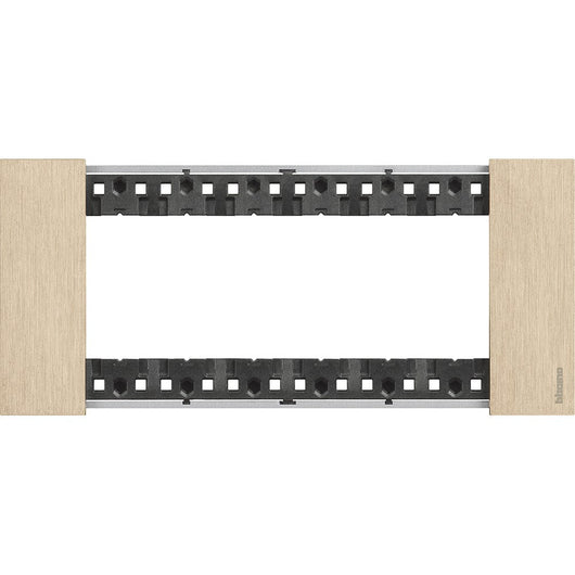 Placca Bticino Living Now 6 moduli colore Oro KA4806ZW
