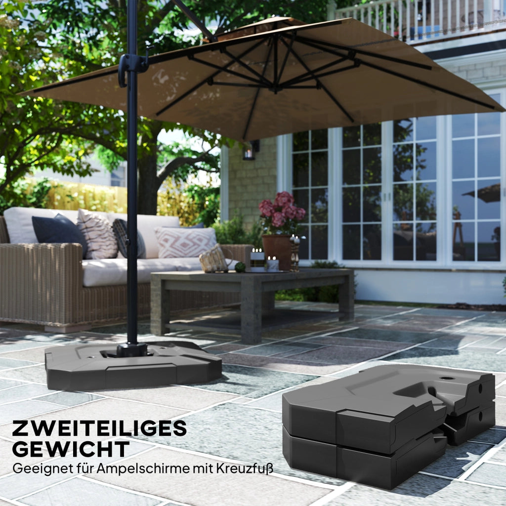Base per ombrellone 2 pezzi impermeabile ¨C Minimal ¨C grigio