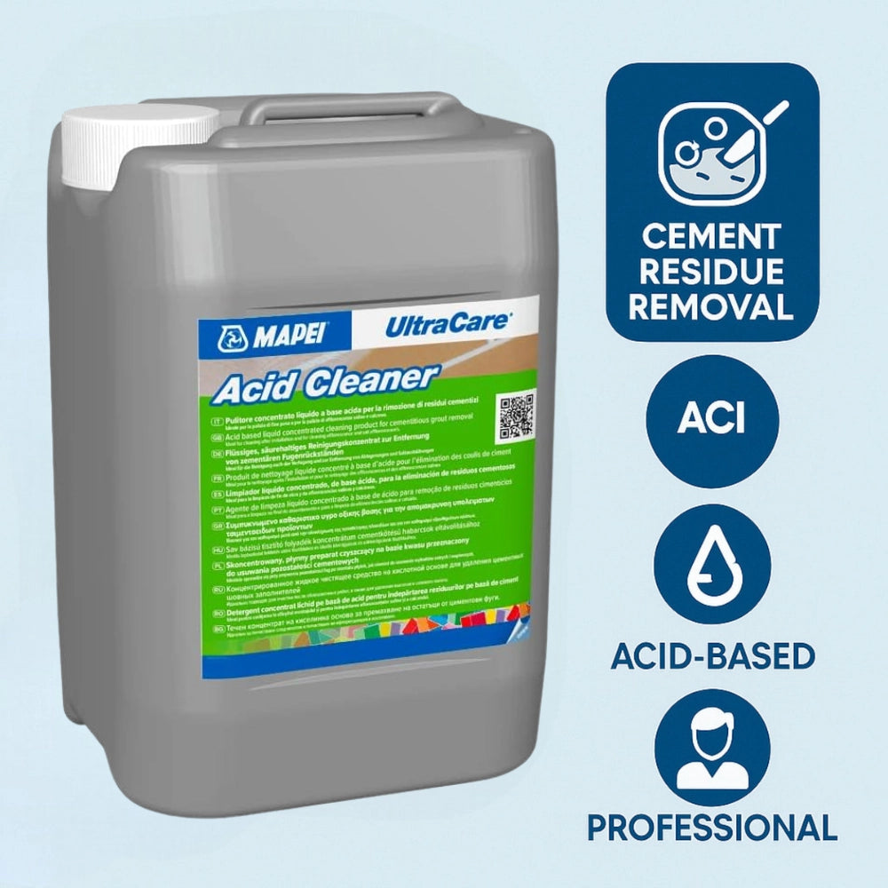Ultracare acid cleaner pulitore liquido multiuso base acida gres piastrelle 5 l