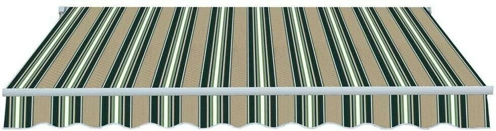 TENDE DA SOLE IDROREPELLENTE CON BRACCI RETRATTILI Cm 295X250 FINITURA GIALLO / BEIGE