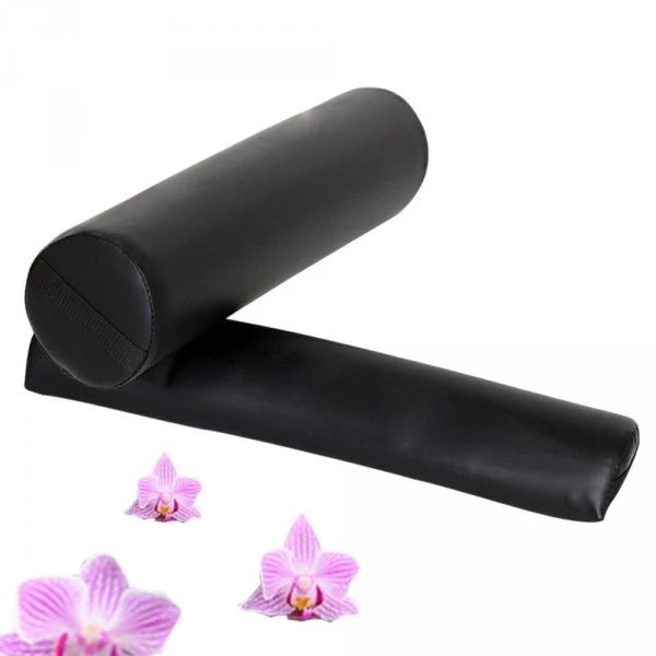 Kit massaggio professionale: sgabello + cuscino mezzo cilindro + cuscino a rullo nero 08_0000468
