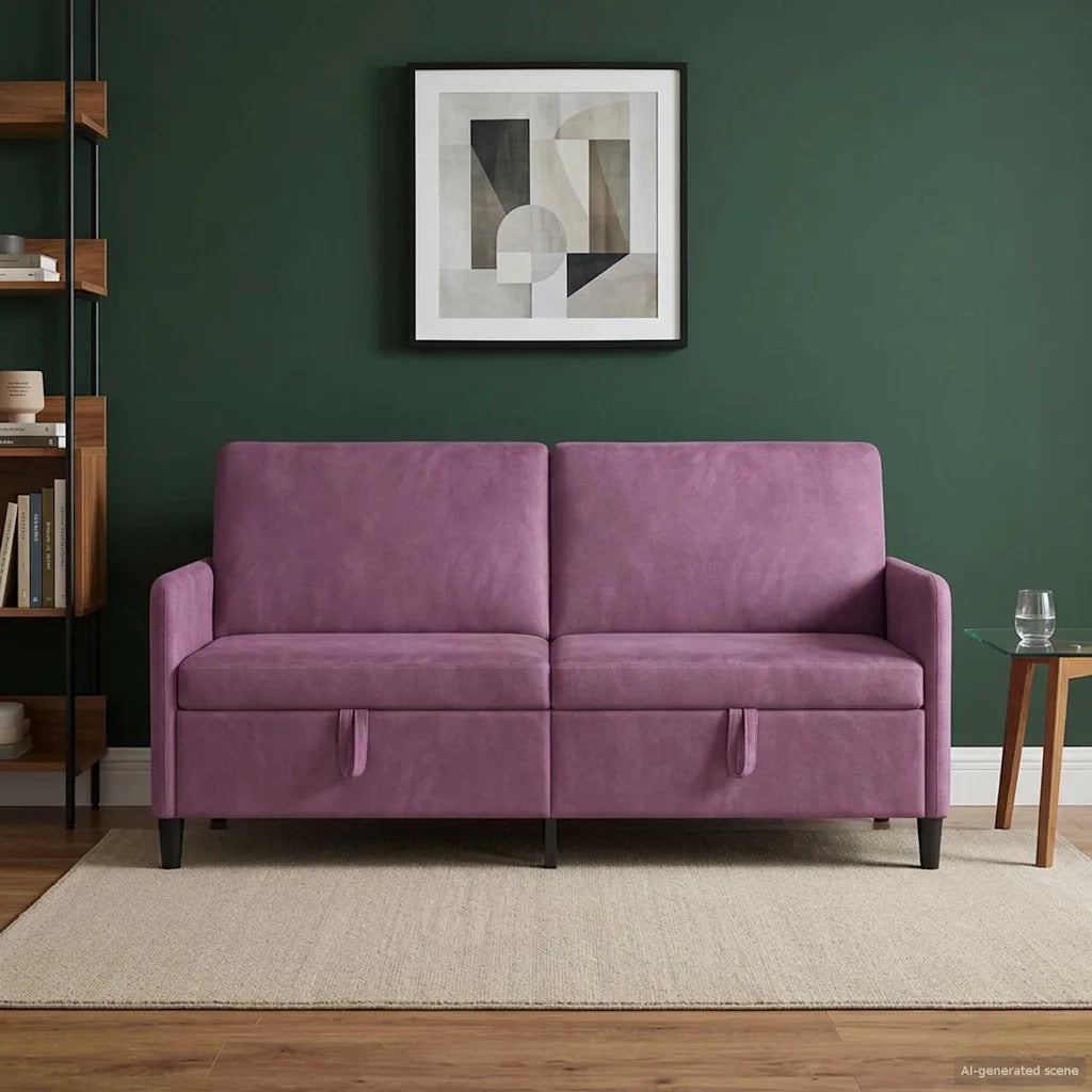 Divano con Storage Viola 172 x 78 x 87 cm Poliestere 42036974