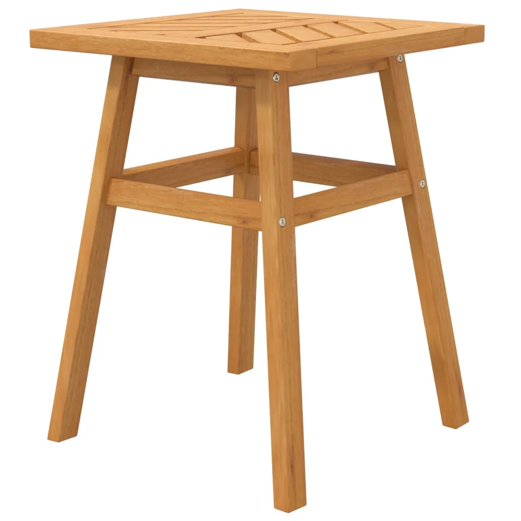 Tavolino-Tavolino da soggiorno-Tavolo 45x45x60 cm in Legno Massello di Acacia