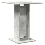 Tavolo da Bistrot Grigio Cemento 60x60x75 cm Legno Multistrato
