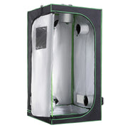 Tenda Idroponica 80x80x160 cm ¨C zephmum ¨C Nero Oxford 600D 5 Prese d'Aria Finestra