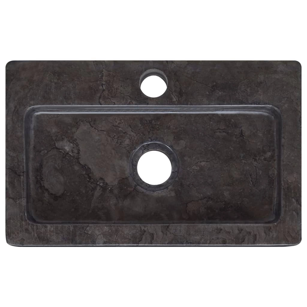 Lavandino da bagno lavabo da appoggio lavabo da WC lavabo da bagno lavabo da interno 38 x 24 cm marmo nero 02_0002831