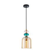 Lampada a sospensione Italux Busco vetro multicolor E27
