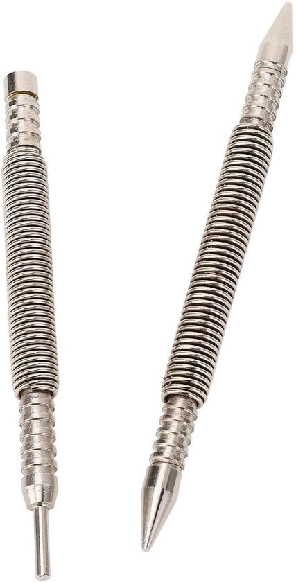 Set a doppio per lavorazione di metallo e legno - Piastra di fissaggio con testa doppia - Pennello a sfera per piastra - Houtbewerking - Metaalbewerking - Piastra compatta e leggera - Set di pennelli a sfera