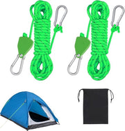 Paracord in nylon riflettente 4 mm x 4 m - 2 pezzi per tende da campeggio
