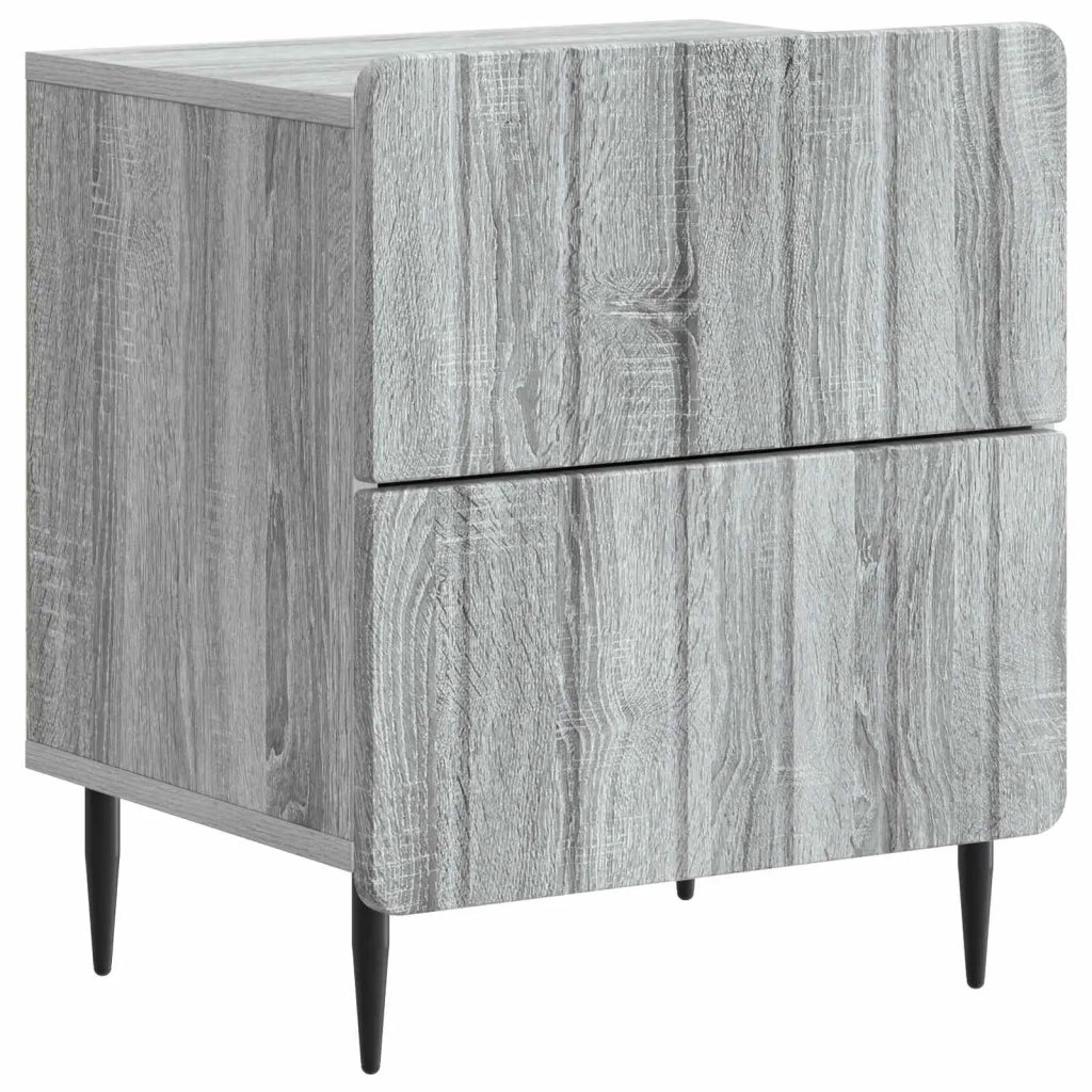 Armadio da Notte 2 pcs Grigio Sonoma 43 x 34,5 x 49,5 cm 894308