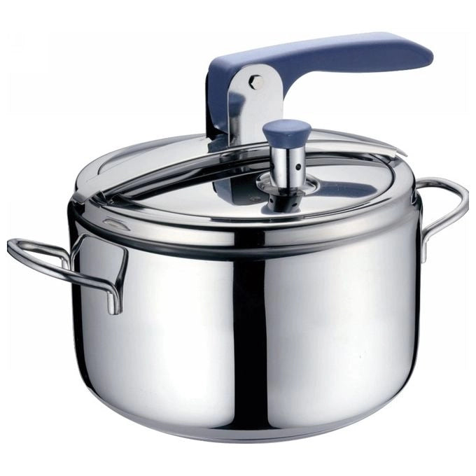 Barazzoni 530045007080 Bonita Piu' Pentola a Pressione 7,0 litri Acciaio Inox 18-10 Adatta Induzione colore Nero