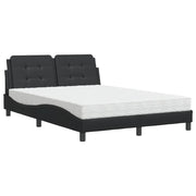 Letto matrimoniale | Letto per adulti | Giroletto senza Materasso Zadar Nero 120x200 cm in Similpelle