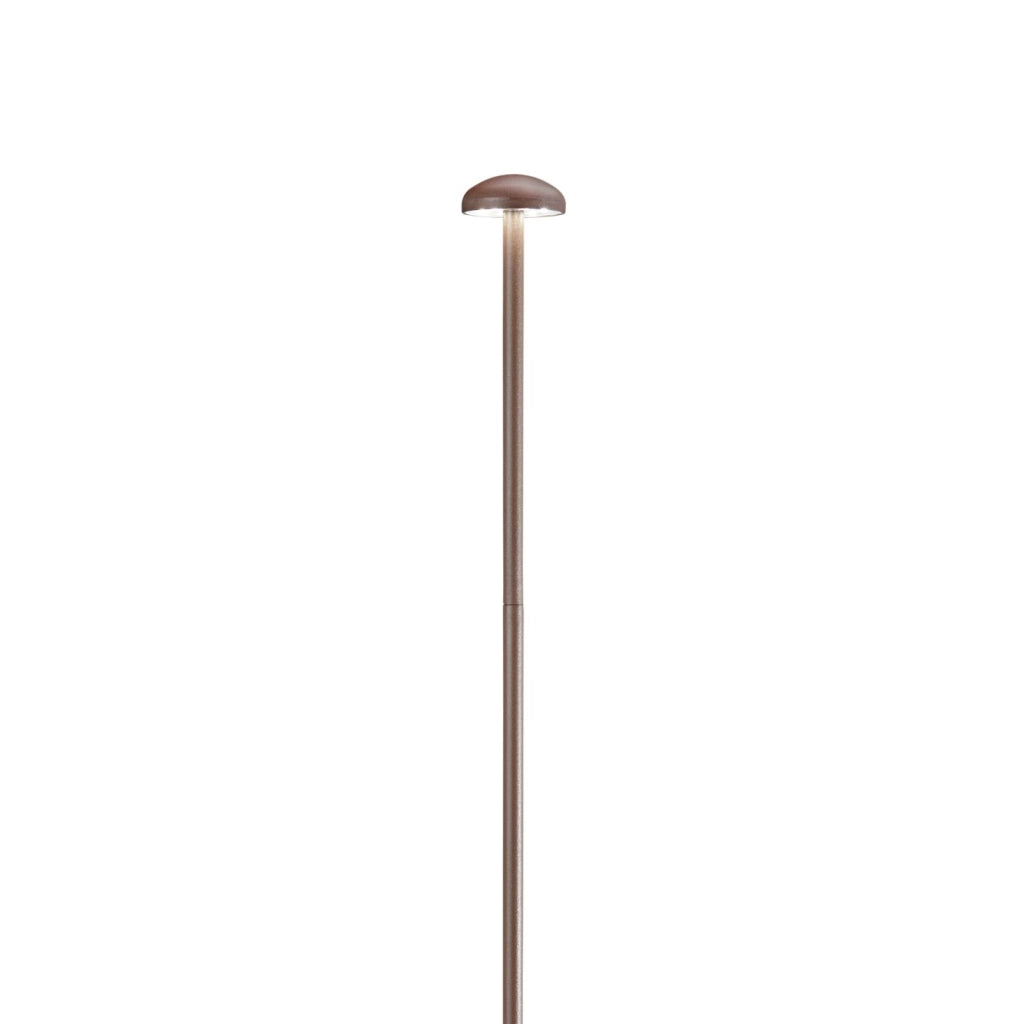 PALETTO DA GIARDINO LED DC24V PUCK BRONZO 3W 360LM 3000K IP65 4,2X60CM INCLUSI CAVI 300CM