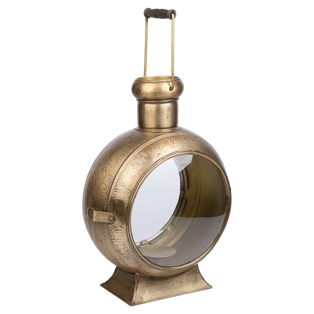 Candeliere in metallo dorato 33x21x47h