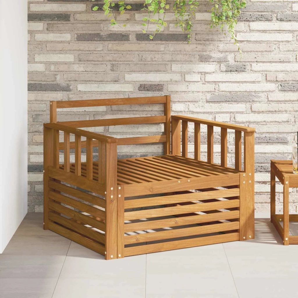 2 Pezzo Divano da esterno-Divano da Giardino-Sofa da giardino Naturale 747216