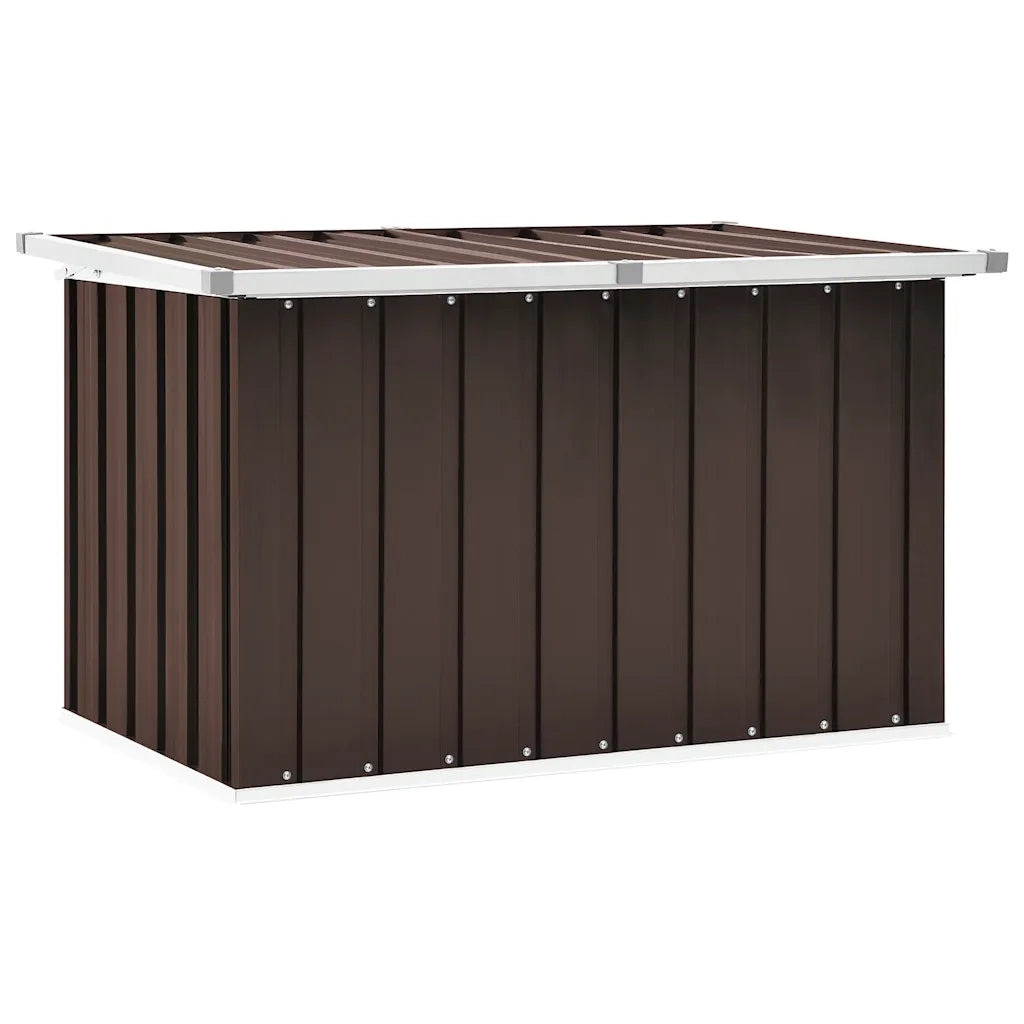 Baule da giardino marrone 109x67x65 cm 46260