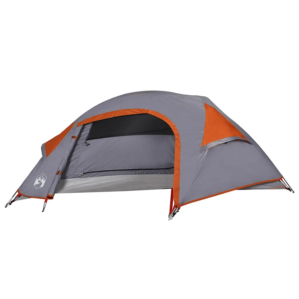 Tenda da Campeggio a Cupola 1 Persona Arancione Impermeabile 94561