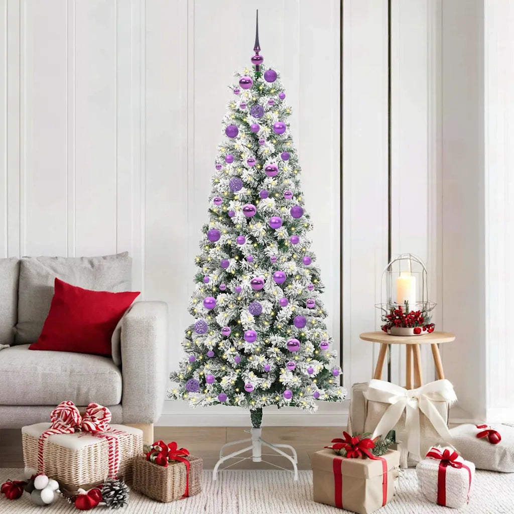 Albero di Natale Artificiale con Rami Pieghevoli 180 cm