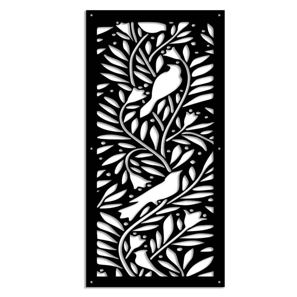 COLIBRI - Pannello in PVC traforato - Parasole Misura: 50x150 cm, Colore: nero