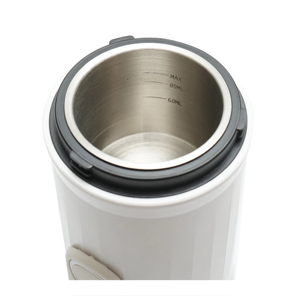 Macchina da caffè portatile 12V/100W, batteria al litio 9600 mAh, pressione 20 bar, serbatoio d'acqua 60-80 ml, tazza 300 ml, compatibile con capsule Nespresso, Dolce Gusto e caffè macinato
