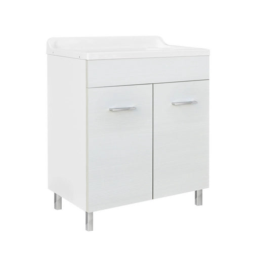 LAVATOIO CON MOBILE IN LEGNO E VASCA IN ABS CON STRIZZATOIO- L cm. 70 x P cm. 40- DH- pezzi 1