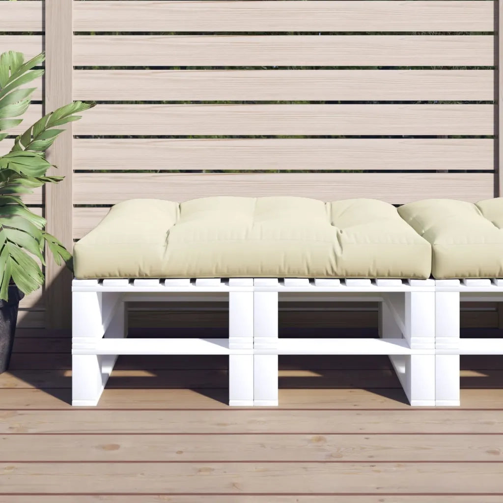Cuscino per Pallet Crema 120x80x12 cm in Tessuto 360515