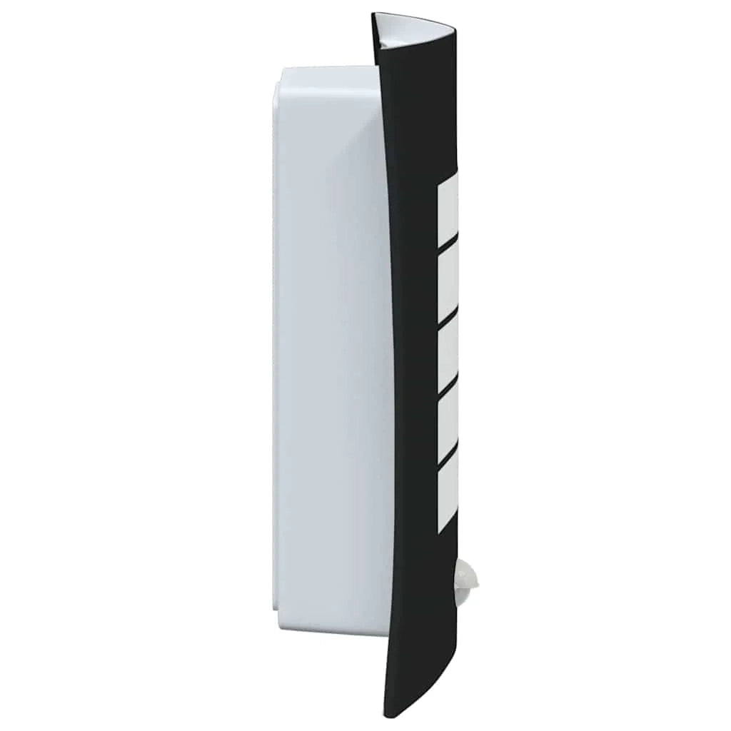 Applique da esterno rettangolare con sensore di movimento 23,5 x 9 x 26 cm acciaio inox nero 02_0056521